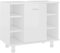 vidaXL Badezimmerschrank Unterschrank Badschrank Waschbeckenunterschrank Waschtischunterschrank Badmöbel Hochglanz-Weiß 60x32x53,5cm Holzwerkstoff