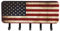 Cabilock Vintage Wandgarderobe USA Flagge Muster Metall Kleiderhaken Retro Garderobenhaken Wandhaken Kleiderständer für Wohnzimmer Kinderzimmer Jacken Handtuch Schlüsse Mantel Hut