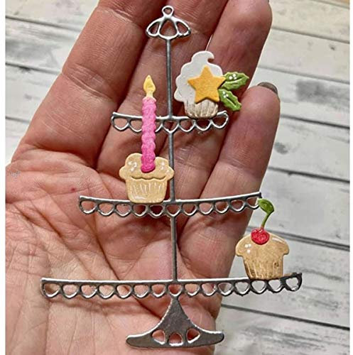 Cutting Dies for Card Making, YunTrip Candle Cake Metal Cutting Die Cut Stencils for DIY Scrapbooking Photo Album Paper Decorative Craft for Greeting Cards/Invitation