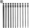 CPROSP 11pcs 100mm Puntas Torx para Desmontar, Puntas Largas para Tornillos de Acero de Aleación S2, T6 T7 T8 T9 T10 T15 T20 T25 T27 T30 T40