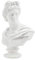 15,2 cm große griechische klassische Replik Apollo Kopf Büste Statue Römische Statue Mythologie Skulptur Figur für Skizze Modell Kunst Zeichnung Harz Handwerk Ornamente Gips, moderne Heimdekoration