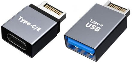 chenyang Paquete de 2 adaptadores USB 3.0/USB C a USB 3.1 tipo E para placa base