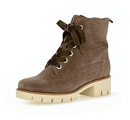 Gabor Damen Schnürstiefeletten, Frauen Boots,Wechselfußbett,Best Fitting,uebergangsstiefel,schnürboots,Mohair(Panna),42.5 EU / 8.5 UK