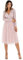 Maya Deluxe Women's Ladies Wedding Guest Midi Dress Long Sleeve Plunging Neckline V Neck Sequin Embellished Graduation Bridesmaid, Frosted Pink, 26