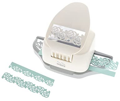 Bira Craft 2 in 1 Rose Bush Border Edge Craft Punch,Valentine’s Day Punch, for Scrapbooking