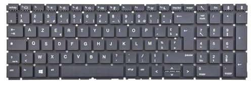 Clavier Français Azerty pour HP Probook 450 G6 / 450 G7 / 455 G6 / 455 G7 / 450R G6 / 450R G7 / 455R G6 / 455R G7 / Pro 15 G2 / Pro 15 G3 HSN-Q25C HSN-Q22C HSN-Q16C HSN-Q17C French Keyboard