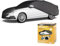 Walser CarComfort Autoplane Indoor Eco Kombi L, Auto-Abdeckplane atmungsaktiv, lackschonende Autoabdeckung für Innenbereich grau/schwarz