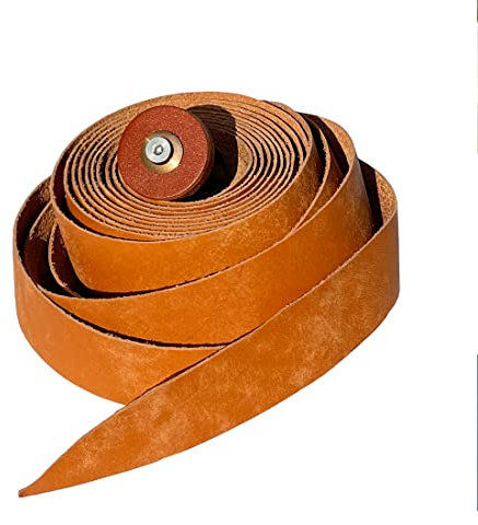 Handgefertigtes Lenkerband aus echtem Leder, Hellbraun