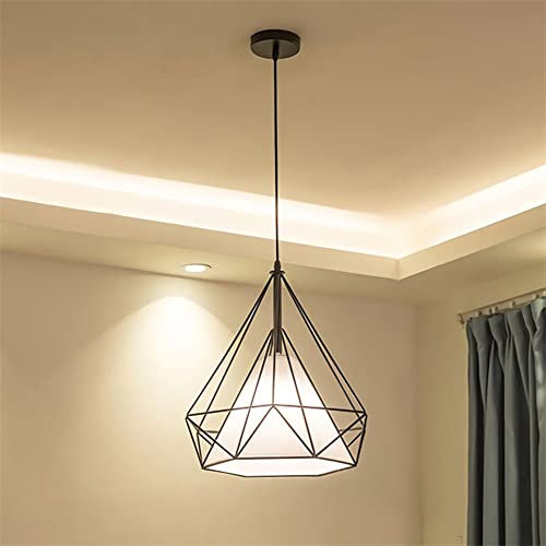 Mengjay Vintage Pendelleuchte, LED Deckenlampe Industrielle Pendellampe, E27 Retro Hängelleuchte für Küche, Wohnzimmer, Schlafzimmer, Korridor, Restaurant, Bar, Café
