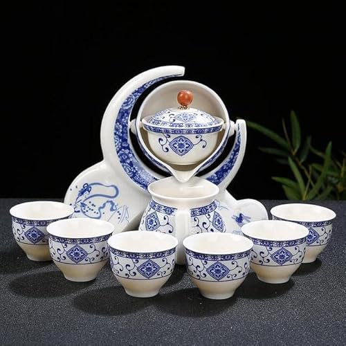 1 ensemble service à thé semi-automatique en céramique de Style chinois théière Kungfu en céramique salon bureau théière