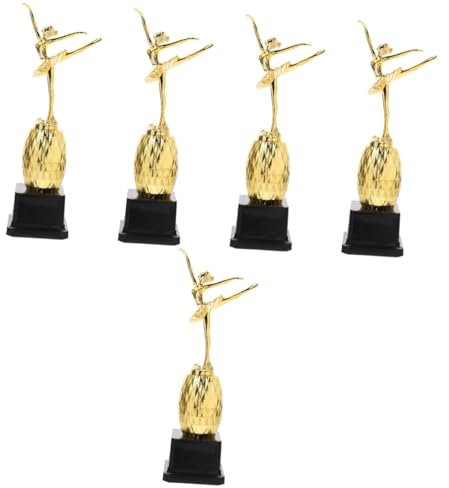 Toddmomy 5st Tanztrophäe Spielzeug Für Kleinkinder Geschenke Kinder Tanzen Trophäen Auszeichnungen Und Trophäen Ballett-pokale Trophäenverleihung Tanz-Pokal Gold Mädchen Glas Plastik