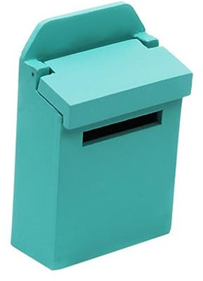 WOONEKY 1 Stück 1 12 Mini-briefkasten Puppenhausverzierung Miniatur-puppenhaus-bausatz Puppenzubehör Briefkasten Figur Miniaturbausatz Dekorativer Briefkasten Möbel Hölzern Lieferungen