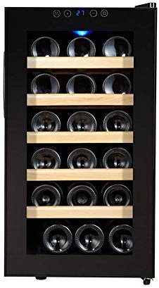 UsmAsk Cave à vin Autonome multifonctionnelle, réfrigérateur à Fonctionnement Silencieux, éclairage intérieur Bleu, adapté à la Cave à vin de Cuisine à Domicile