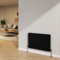 NRG 600x884mm Black Radiator Horizontal Double Flat Panel Modern Bathroom Central Heating Radiators