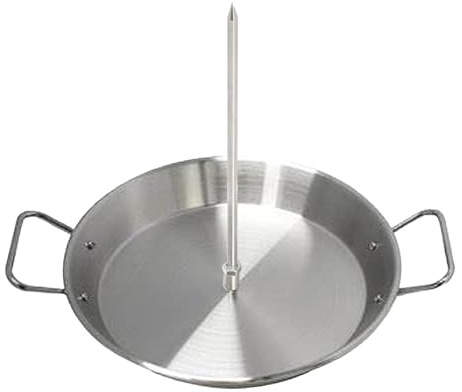Vertikaler Spieß – Tacos Al Pastor Grill | Brasilianischer Grillspieß aus Edelstahl, vertikaler Spießständer passend für Trompo para Tacos Al Pastor, Shawarma, Kebabs, Gyros - mit 2 abnehmbaren Spikes