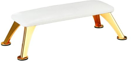 Ｚｉａｌｏｆｉ Nail Arm Support Rest for Professional Manicures, white with gold leg