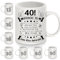 40e Anniversaire Tasses pour 40 ans Femmes Hommes Tasse à café Derrière toi tous tes souvenirs pour Maman Papa Tante Oncle Sœur Frère Épouse Mari Collègues Amis Cadeau d'inspiration(40-a)
