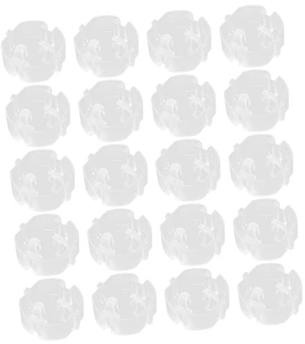 GARVALON 20piezas Del Zócalo Transparente Para Bebés Protege Enchufes Para Bebes Casa