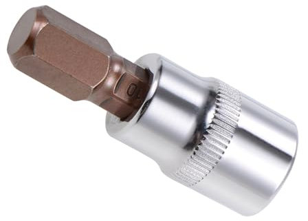 CoCud Hex Impact Bit Socket, 3/8 Drive x 10mm S2 Steel CR-V Quick Change Hex Socket Impact Bit Screwdriver Sockets Adapter - (Applications: for Fastening Screws), 1-Pieces
