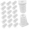 OSOLADY 100st Drahtschnalle Zugentlastungskabelanschluss Kabelhalter Für Kabel Kabelzug Mit Zugentlastung Zugentlastungsstecker Kabelverschraubungen Spirale Kabelschutz Abs Weiß