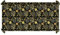 FIESTAS GUIRCA | Happy New Year Tischdecke Schwarz und Gold (137x274 cm) - Tischdekoration für Silvesterfeiern - Ideal für Feiern und Festlichkeiten - Schwarz, Gold