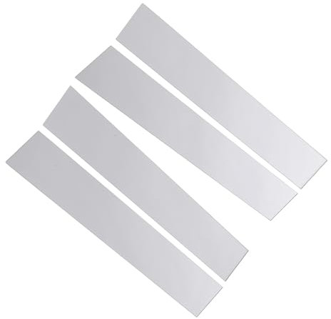 Couvercle de Poteau chromé, Garniture de Poteau de Porte, 4 Pièces, Finition Miroir, Revêtement de Poteau chromé Robuste avec Ruban Adhésif Double Face pour 2010 à 2015,