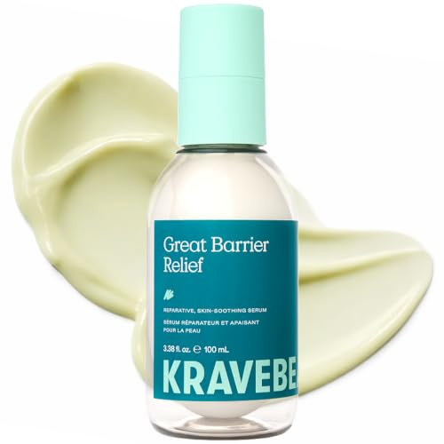 KraveBeauty Great Barrier Relief Face Serum for Dry, Sensitive Skin, 100 mL