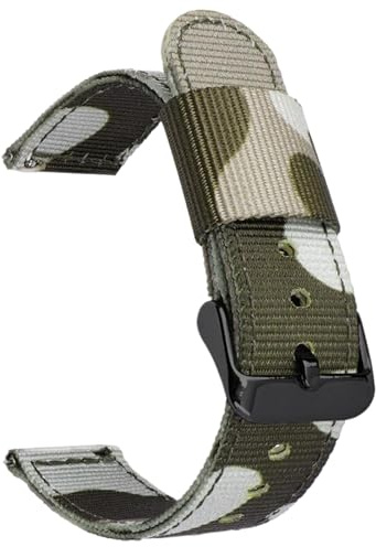 Cijinon Uhrenarmband Camouflage-Nylon-Uhrenarmband, Farbe 10, 22mm
