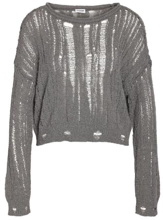 NOISY MAY Damen-Pullover Mary, Grau