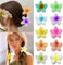 10 Pièces Pinces à Cheveux en Forme de Fleur, Grandes Pince à Cheveux Hawaïenne, Multicolore Accessoires de Cheveux Hawaïens, Pinces à Cheveux Plumeria Clip, Pince Cheveux pour Femmes et Filles