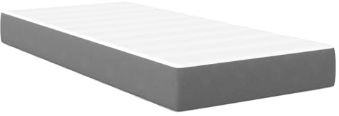 vidaXL Hellgraue Memory Foam Matratze 90 x 200 cm Atmungsaktiv Synthetisch Ideal Für Erwachsene Schlafkomfort Innenbereich Stylisches Modernes Design Oberfläche Schlafzimmer Komfortabel Tragbar