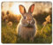 Hingor Tapis de souris imprimé lapin mignon avec bords cousus, tapis de souris texturé de qualité supérieure, base en caoutchouc antidérapant, tapis de souris pour ordinateur portable de jeu