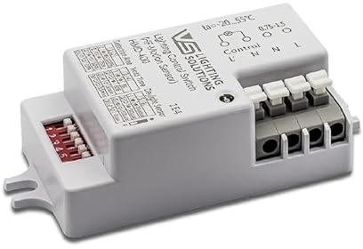Bewegungsmelder 5,8GhZ Mikrowellen HF Radar - Tag/Nacht Sensor Präsenzmelder - 230V - 400W Reichweite bis 9m