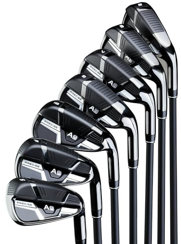 Precise A9 Golf Iron Set – 7 Clubs (5–SW) | Right Hand | Project X Cypher Graphite Shafts & Dual-Compound Grips | Regular Flex, Tall Size +1 | Premium Lightweight Performance