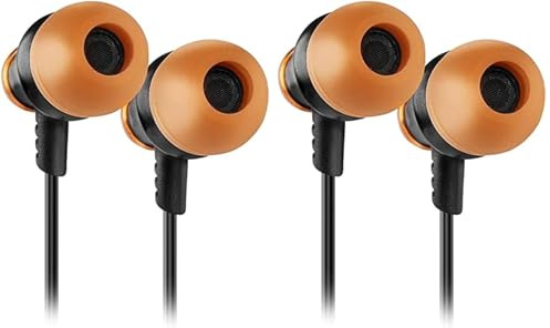 KROM Gaming KINEAR - Auriculares in-Ear, Sonido Stereo, Fabricado en Aluminio, Sistema Push to Talk y micrófono Integrado, PC, PS4, PS5, Nintendo Swith, Smartphones, Tables, Negro (Paquete de 2)