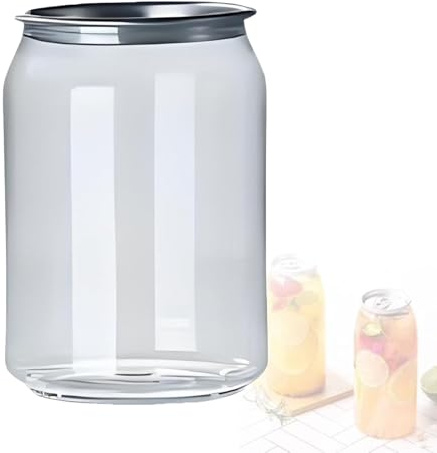 LwiftGal Botellas Desechables De PláStico A Prueba De Fugas para Sellar Latas, Paquete De 200 con Tapas, Vasos De Pet Transparentes para Jugo, Compatibles con Sellador AutomáTico De Vasos. 330ml