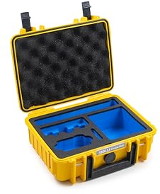 B&W International Schutzkoffer 1000 (PP.41) für DJI Osmo Action 6 – Gelb – wasserdicht und staubdicht (IP67), stoßfest, mit passgenauem Inlay
