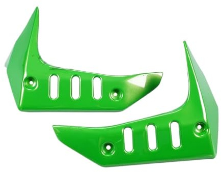 Carenage Capot de carénage latéral de radiateur en plastique ABS pour moto Kawasaki Z 750 Z750 2004 2005 2006 2007(Green)