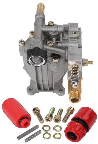 Nettoyeur haute pression horizontal à tige de 1,9 cm 3400 PSI 2,5 GPM, soupape de décharge thermique, pour nettoyeurs à gaz 180-225 cc, huile pré-remplie