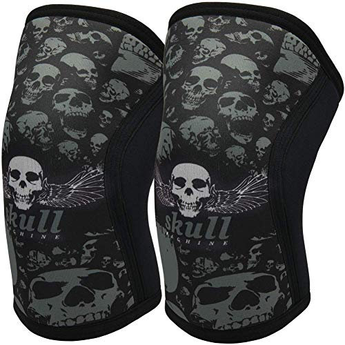 Jupiter Ginocchiere (1 Paia), 7mm Compressione Ginocchiere Braces per Squats, sollevamento pesi, Powerlifting, Cross Training per gli uomini e le donne