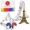 2 Emporte-Pièces Vive la France par Ann Clark, Tour Eiffel et Fleur de Lis