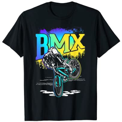 Cooles BMX Fahrrad Jungen Radfahrer T-Shirt