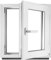 ‎BauPLAZA - Finestra Serramenti in PVC - BIANCO - Vetro camera - LxA 60 x 60 cm Lato maniglsa: Destra LxA 600 x 600 mm - Funzione Girevole - Ottima scelta