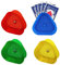 Ovtai 4 Stück Kinder Kartenhalter, 4 Farben Kartenhalter Spielkarten, Dreieck Kartenhalter Kinder, Kartenhalter Kinder Spielkarten, Spielkartenhalter Kinder Geeignet für Altere Menschen Erwachsene