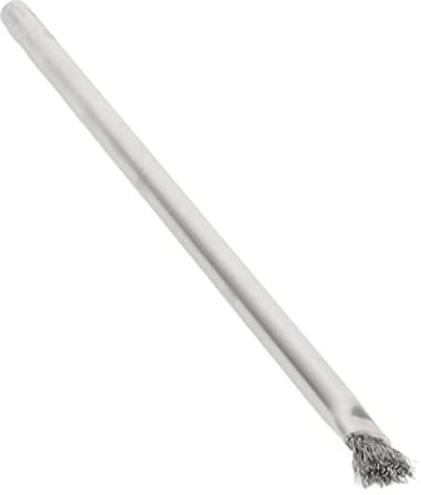 GLOGLOW Aquarium-Algenbürste, Verschleißfeste, Weiche, Robuste Drahtborstenbürste, 304 Edelstahl, Effektive Algenentfernung für Aquarien für Stein (Hart 23cm/9.1in)