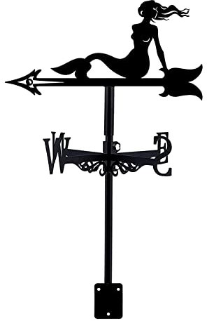 Girouette de chasse en métal en acier inoxydable avec indicateur de direction du vent pour extérieur, toit en fer, jardin, cour extérieure