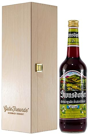 Stonsdorfer Gebirgskräuterlikör mit Geschenk-HK