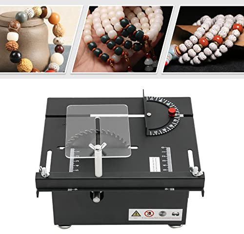 Mini scie circulaire de table 200 W - 10 000 tr/min - Multifonction - Pour le travail du bois - Mini scie circulaire de table portable - Précision - Bricolage miniature - Pour l'artisanat - Bois fait