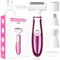 ACWOO Rasoio Elettrico Donna, 4 in 1 Epilatore Senza Fili, Ricaricabile Epilatore viso, Depilatore Donna Multifunzione a Secco e Bagnato per Una Rasatura Delicata e Accurata, Impermeabile