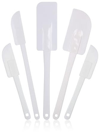5 Pack Silicone Spatula Set by G4GADGET - High Heat Resistant, Non-Stick Rubber Kitchen Utensils for Cooking, Baking, and Mixing - Food Grade Silicone Spatulas for Cooking - 4 Sizes